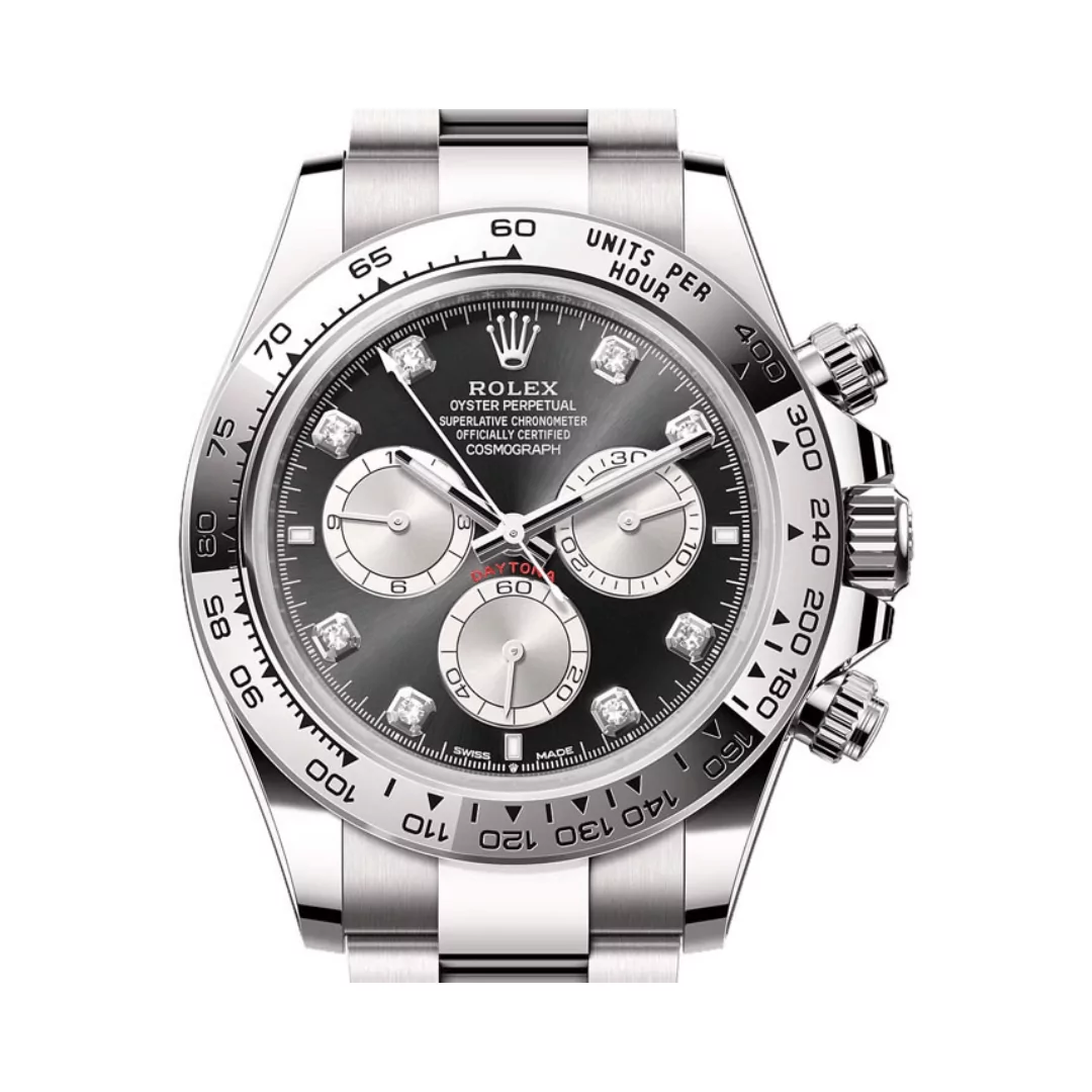 Rolex-Cosmograph-Daytona-126509-0002-2.png Daytona 126509 904L SS UFO 1:1 Best Edition Black Dial Silver Subdial Diamond Marker On 904L SS Bracelet UF4131 (Free Sprung) - Image 4