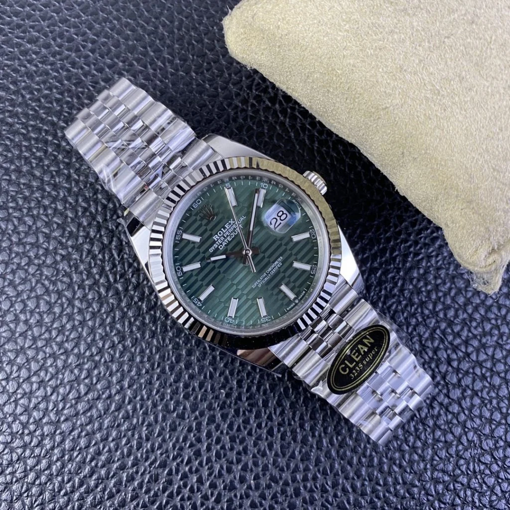 Rolex-DateJust-41mm-126334-0030-Clean-Factory-11-904L-Steel-SS-Green-Fluted-Dial-on-SS-Jubilee-Bracelet-SA3235-8-1024x1024-1 Rolex DateJust 41mm 126334-0030 Clean Factory 1:1 Green Fluted Dial on SS Jubilee Bracelet Super Clone - Image 7