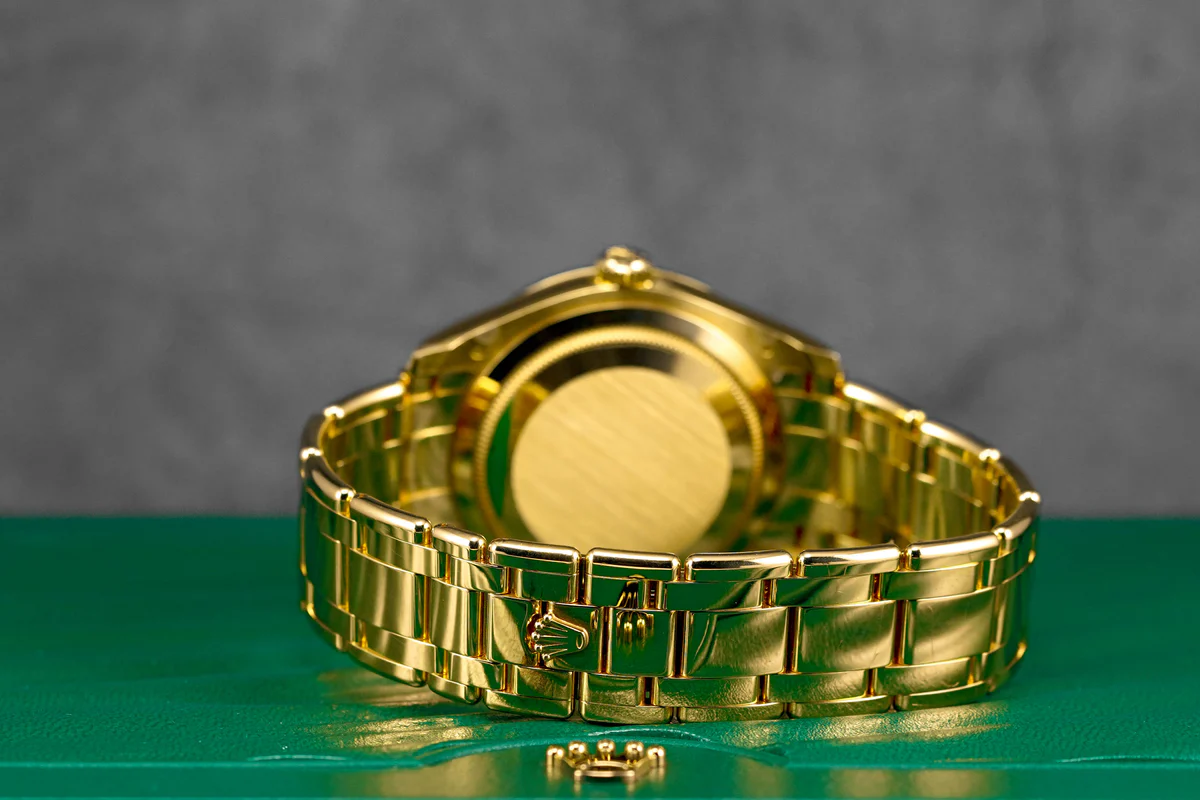 Rolex-Datejust-Pearlmaster-Olive-Green-Indonesia-_6 Datejust 39mm Pearlmaster Yellow Gold Olive Green Diamond Dial - Image 5