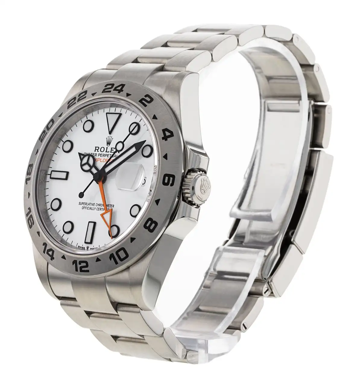 Rolex-ExplorerII-226570-376800-250930-141933950 Explorer II 42mm 226570 Black 904L SS QF 1:1 Best Edition White Dial on Bracelet SH3285 CHS - Image 3