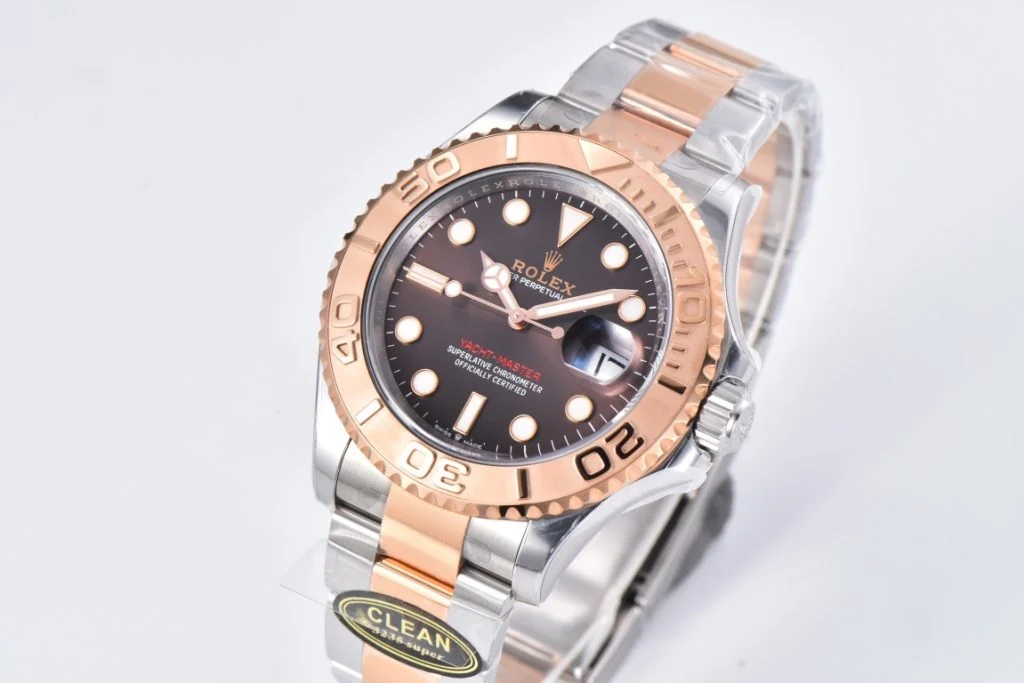 Rolex-Yacht-Master-126621-0001-40mm-Clean-Factory-11-904L-Brown-Dial-3D-Rose-Gold-Bezel-on-Rose-Gold-Steel-Two-Tone-Oyster-Steel-1-1024x683-1 Rolex Yacht-Master 126621-0001 40mm Clean Factory 1:1 904L Brown Dial 3D Rose Gold Bezel on Rose Gold & Steel Two Tone Super Clone - Image 3