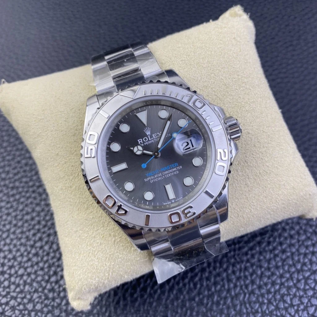 Rolex-Yacht-Master-126622-0001-40mm-Clean-Factory-11-904L-Gray-Dial-with-Blue-Second-Hand-SS-on-Oyster-Steel-SA3235-Movement1-1024x1024-1 Rolex Yacht-Master 126622-0001 40mm Clean Factory 1:1 904L Gray Dial Super Clone - Image 3