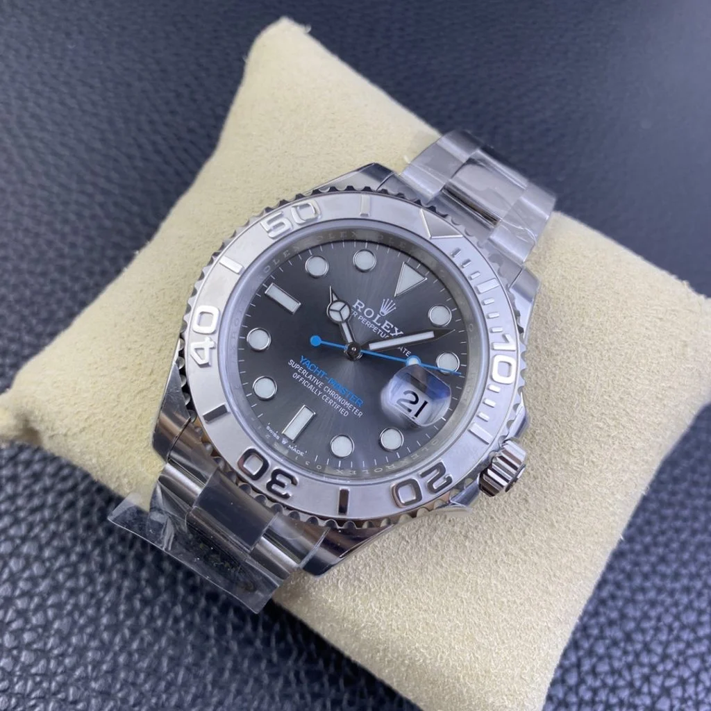 Rolex-Yacht-Master-126622-0001-40mm-Clean-Factory-11-904L-Gray-Dial-with-Blue-Second-Hand-SS-on-Oyster-Steel-SA3235-Movement2-1024x1024-1 Rolex Yacht-Master 126622-0001 40mm Clean Factory 1:1 904L Gray Dial Super Clone - Image 4