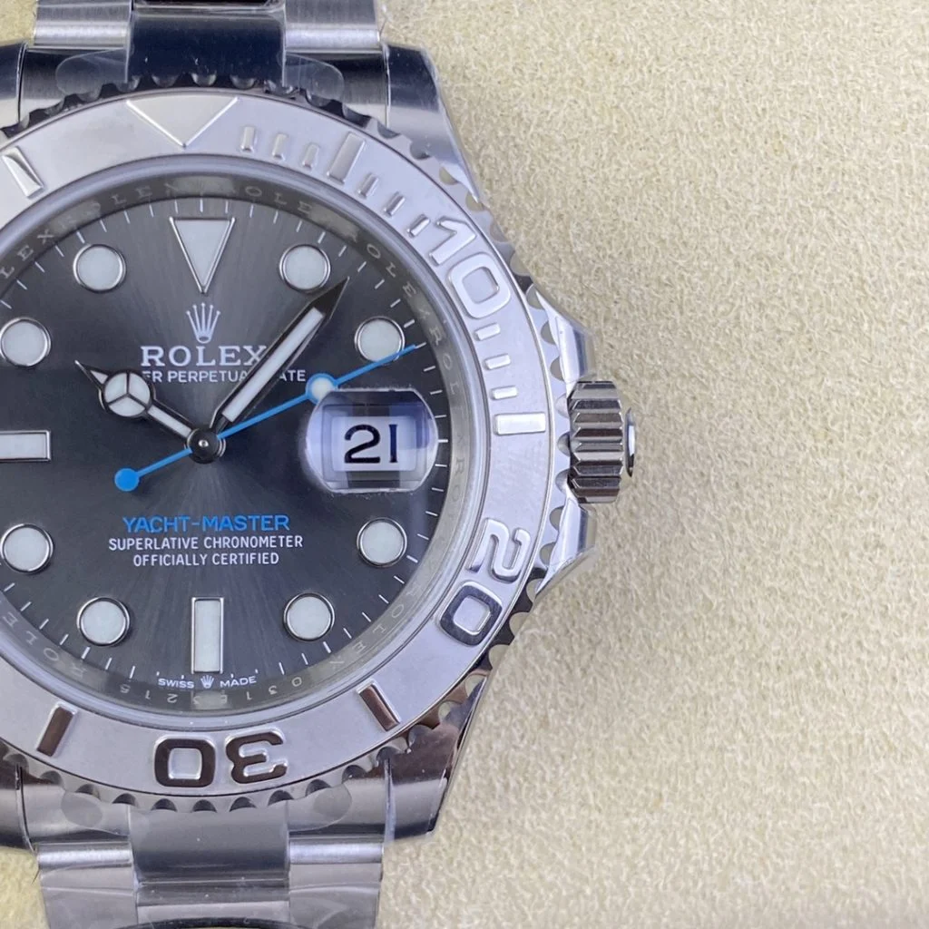 Rolex-Yacht-Master-126622-0001-40mm-Clean-Factory-11-904L-Gray-Dial-with-Blue-Second-Hand-SS-on-Oyster-Steel-SA3235-Movement4-1024x1024-1 Rolex Yacht-Master 126622-0001 40mm Clean Factory 1:1 904L Gray Dial Super Clone - Image 6