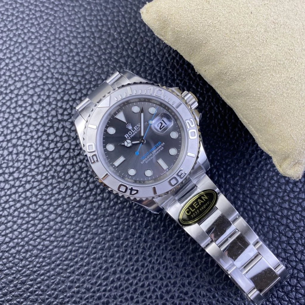 Rolex-Yacht-Master-126622-0001-40mm-Clean-Factory-11-904L-Gray-Dial-with-Blue-Second-Hand-SS-on-Oyster-Steel-SA3235-Movement8-1024x1024-1 Rolex Yacht-Master 126622-0001 40mm Clean Factory 1:1 904L Gray Dial Super Clone - Image 8