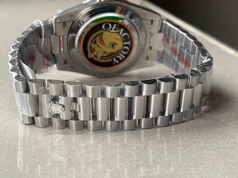 WhatsApp-Image-2025-02-10-at-11.54.07-scaled-1-768x576-1 Day-Date 40mm 228349 SS Diam Bezel Meteorite Dial Diamond SS President Bracelet GSF A2836 Mod - Image 6