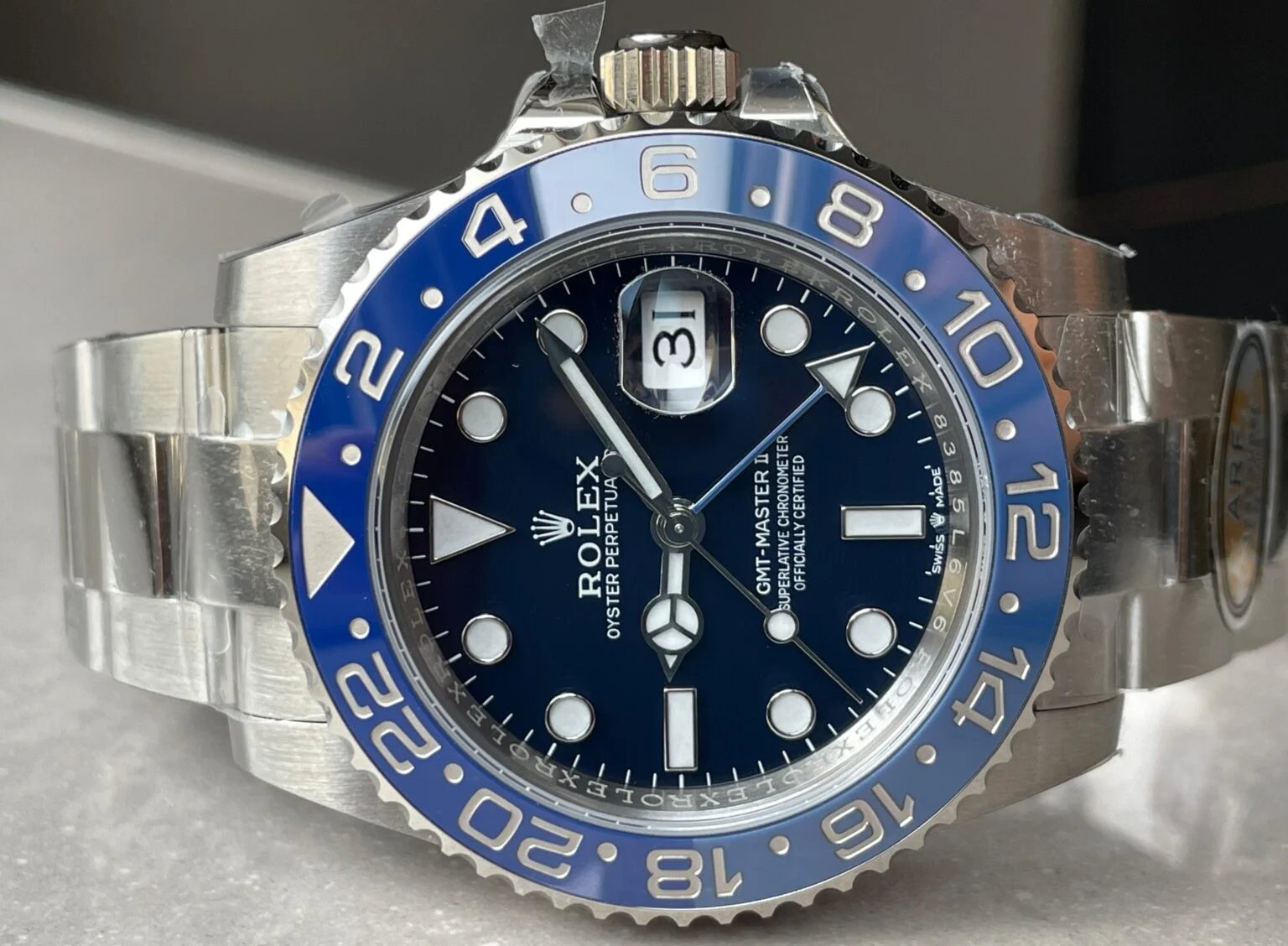WhatsApp-Image-2025-08-12-at-00.10.56-1-1536x1128-1 BLUEBERRY Gmt-Master II ARF SS case SS Oyster strap SH3285 Super Clone - Image 5