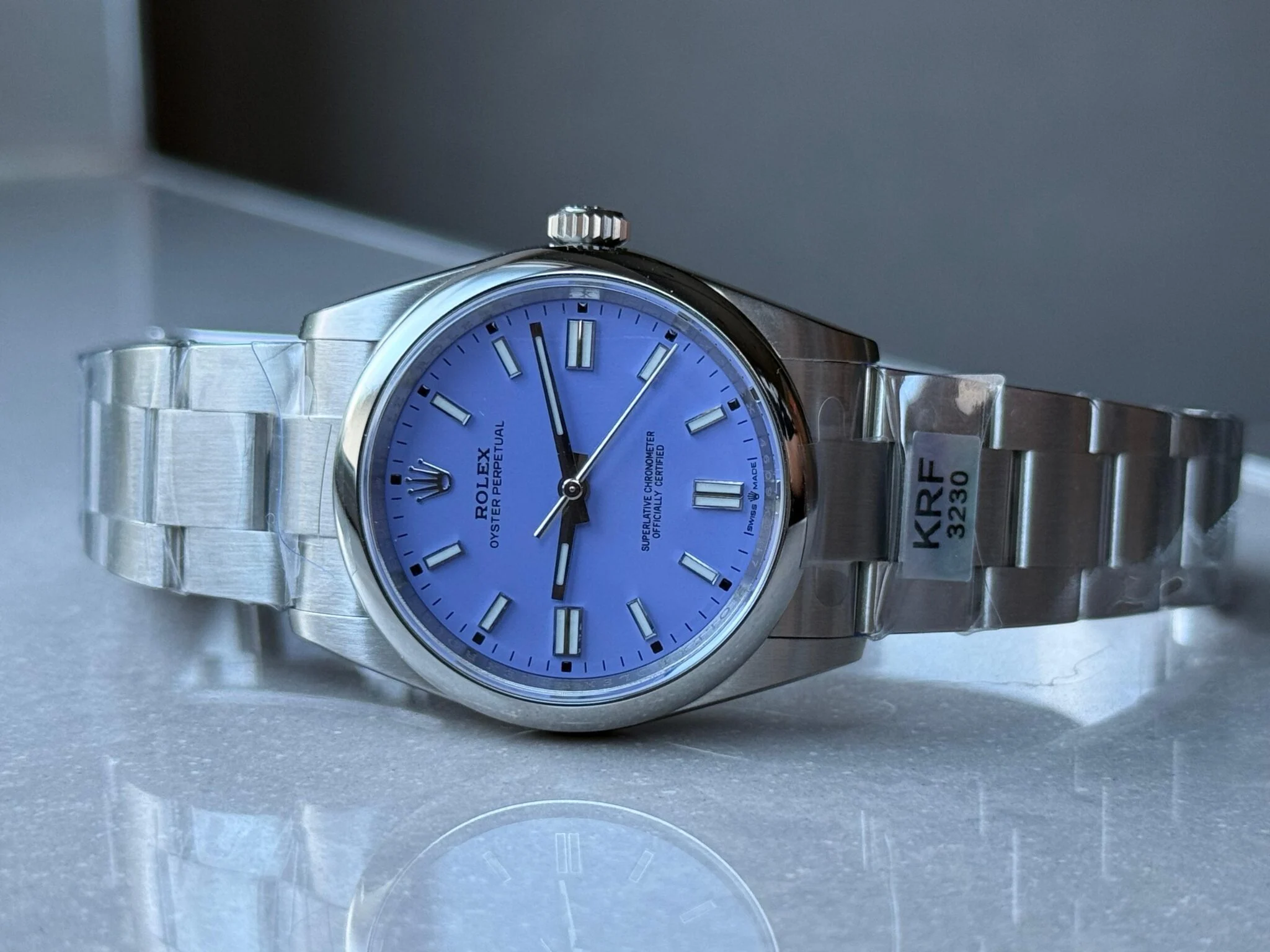 WhatsApp-Image-2025-09-22-at-22.25.49-2-2048x1536-1 Oyster Perpetual 126000 36mm KRF 1:1 Best Edition 904L Steel Lavender Violett Dial A2824 - Image 7