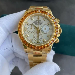 Daytona 116578SACO ¡°Orange Sapphire¡± SONIC 1:1 Best Edition White Dial on RG Becelet SA4130