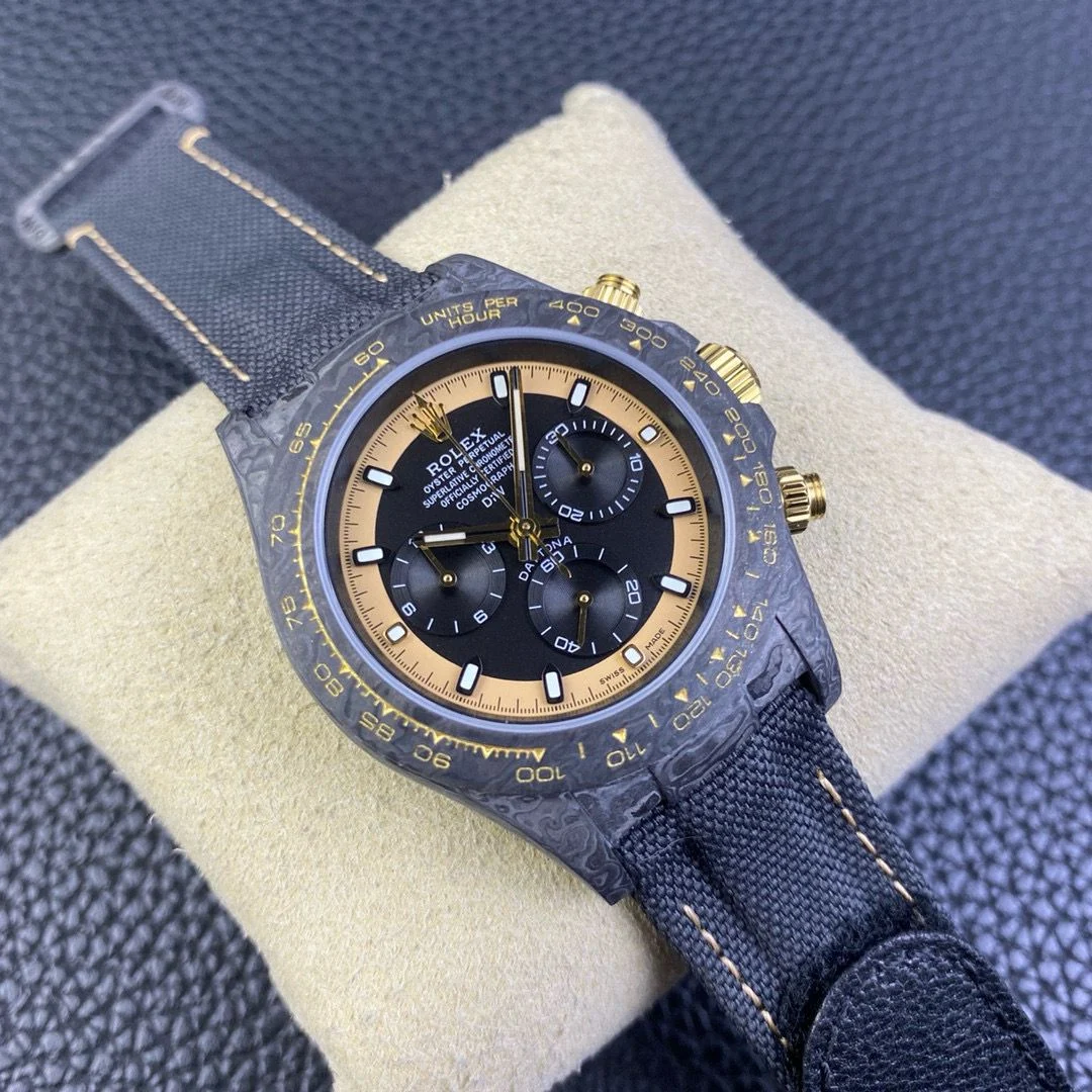 WhatsApp-Image-2025-10-12-at-23.37.50_6732d0d4 Daytona DIW Carbon N6F 1:1 Best Edition Blue Dial on Black Nylon Strap DD4801 - Image 2