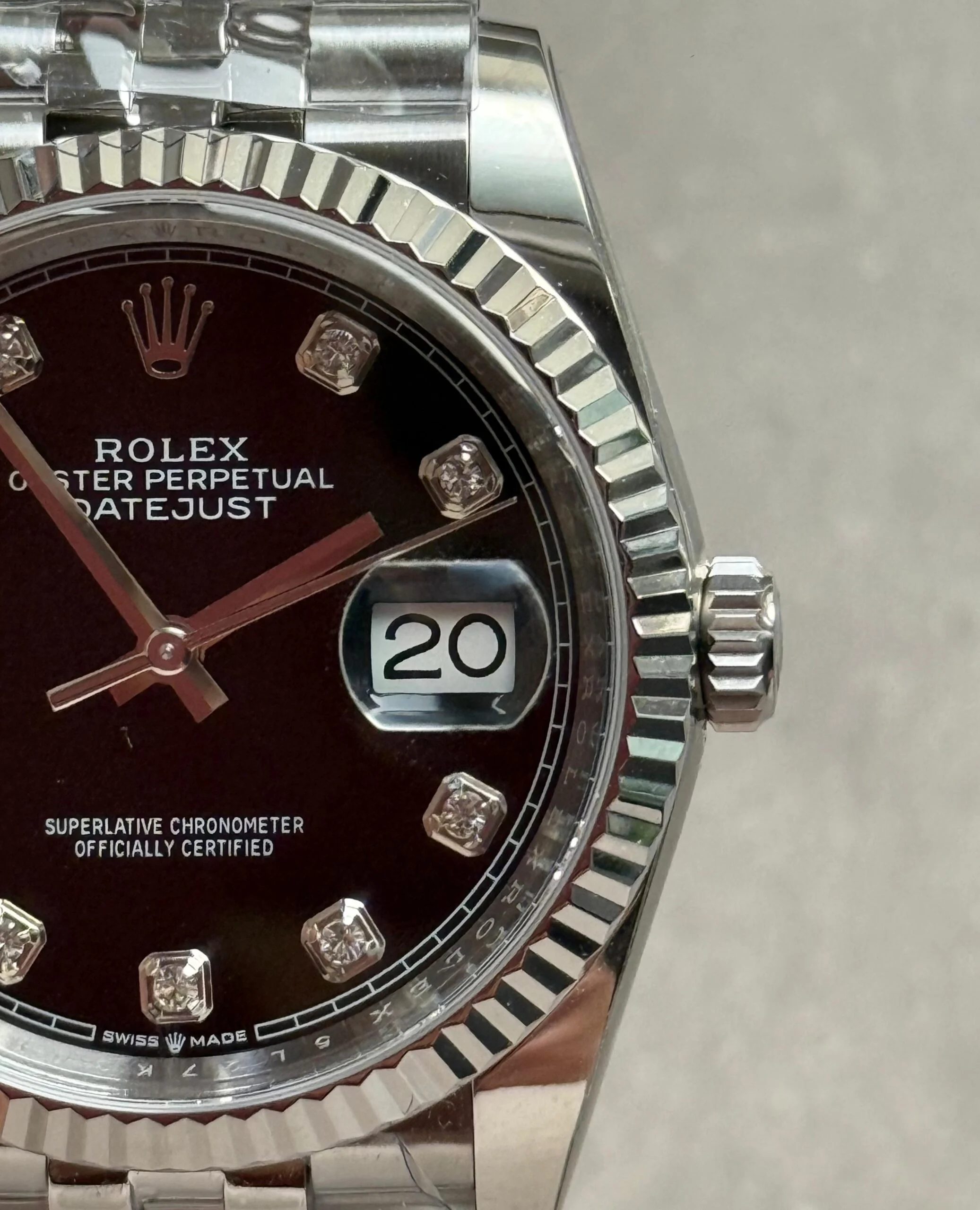 WhatsApp-Image-2025-11-21-at-20.48.27-3-scaled-1 DateJust 36 SS 126233 ARF 1:1 Best Edition Black Diamonds Dial on Jubilee Bracelet SH3235 - Image 5