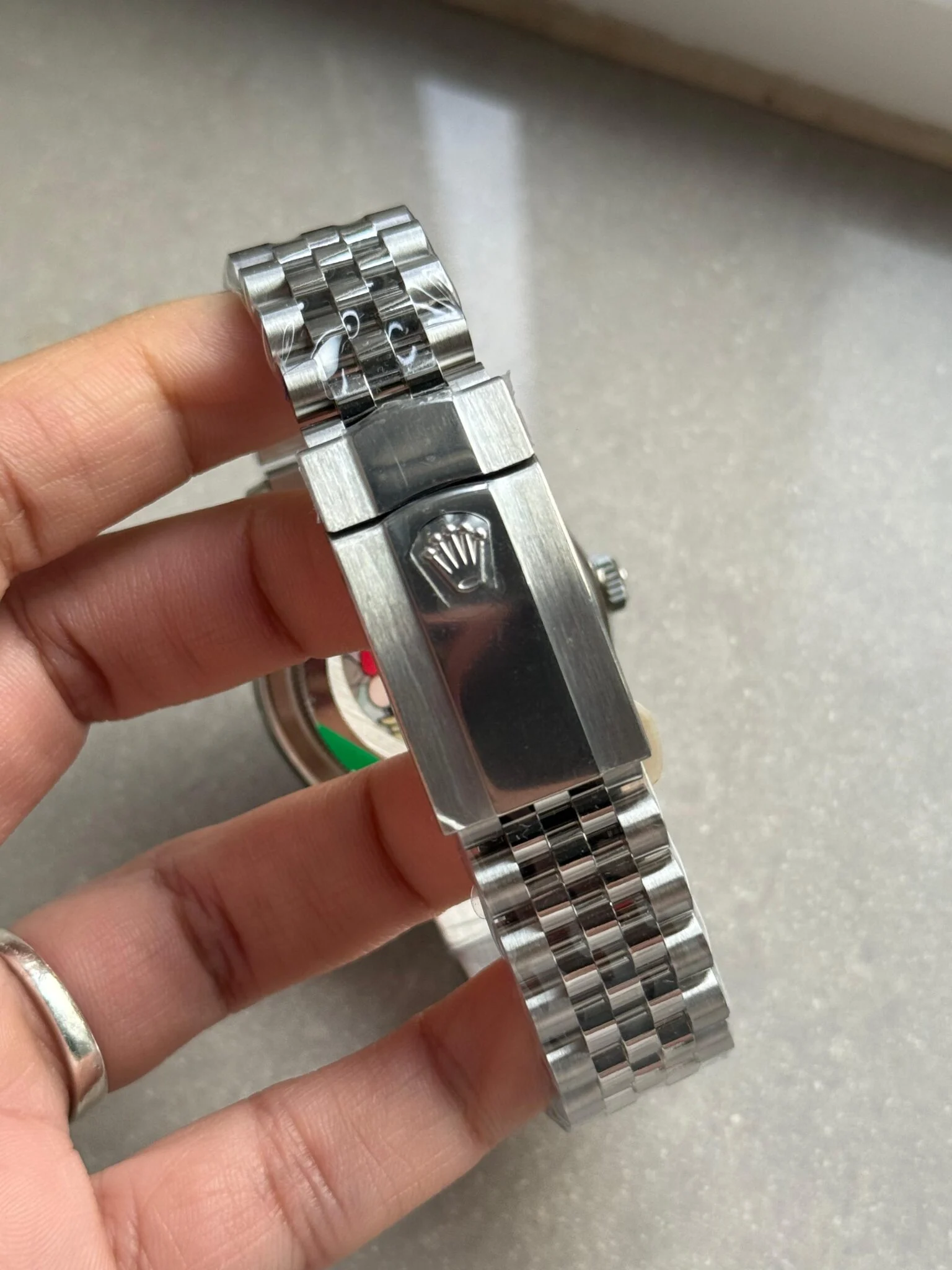 WhatsApp-Image-2025-11-21-at-20.48.28-3-1536x2048-1 DateJust 36 SS 126233 ARF 1:1 Best Edition Black Diamonds Dial on Jubilee Bracelet SH3235 - Image 8