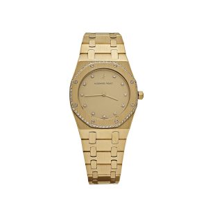 Royal Oak Yellow Gold Diamond Dial Diamond Bezel Quartz