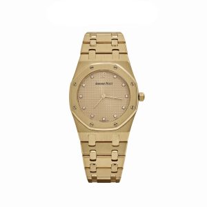 Royal Oak Yellow Gold Champagne Diamond Dial