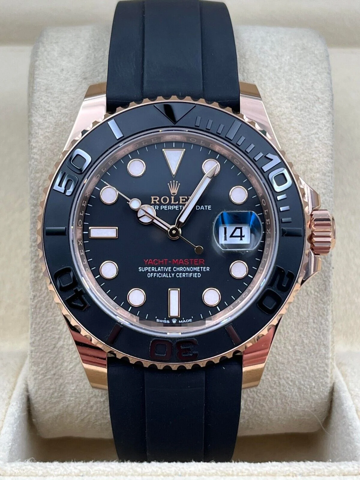 b4644fdc-d670-566c-a6a0-c0cdf2ca2cc0 Yacht-Master 126655 SCF 1:1 Best Edition 3D Black Ceramic Bezel on Black Rubber Strap DD3235 - Image 2