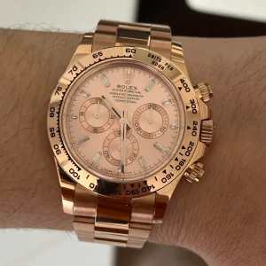 Daytona 116505 904L RG VF 1:1 Best Edition Pink Crystal Dial On 904L RG Bracelet DD4130