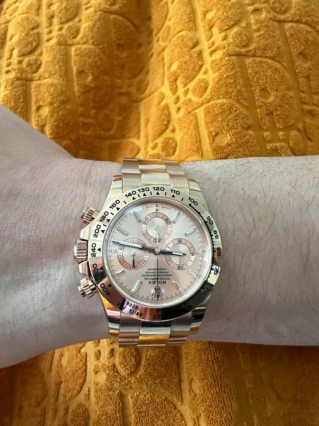 btf-rolex-daytona-116505-pink-dial-v0-p2xafvix73yc1 Daytona 116505 904L RG VF 1:1 Best Edition Pink Crystal Dial On 904L RG Bracelet DD4130 - Image 4
