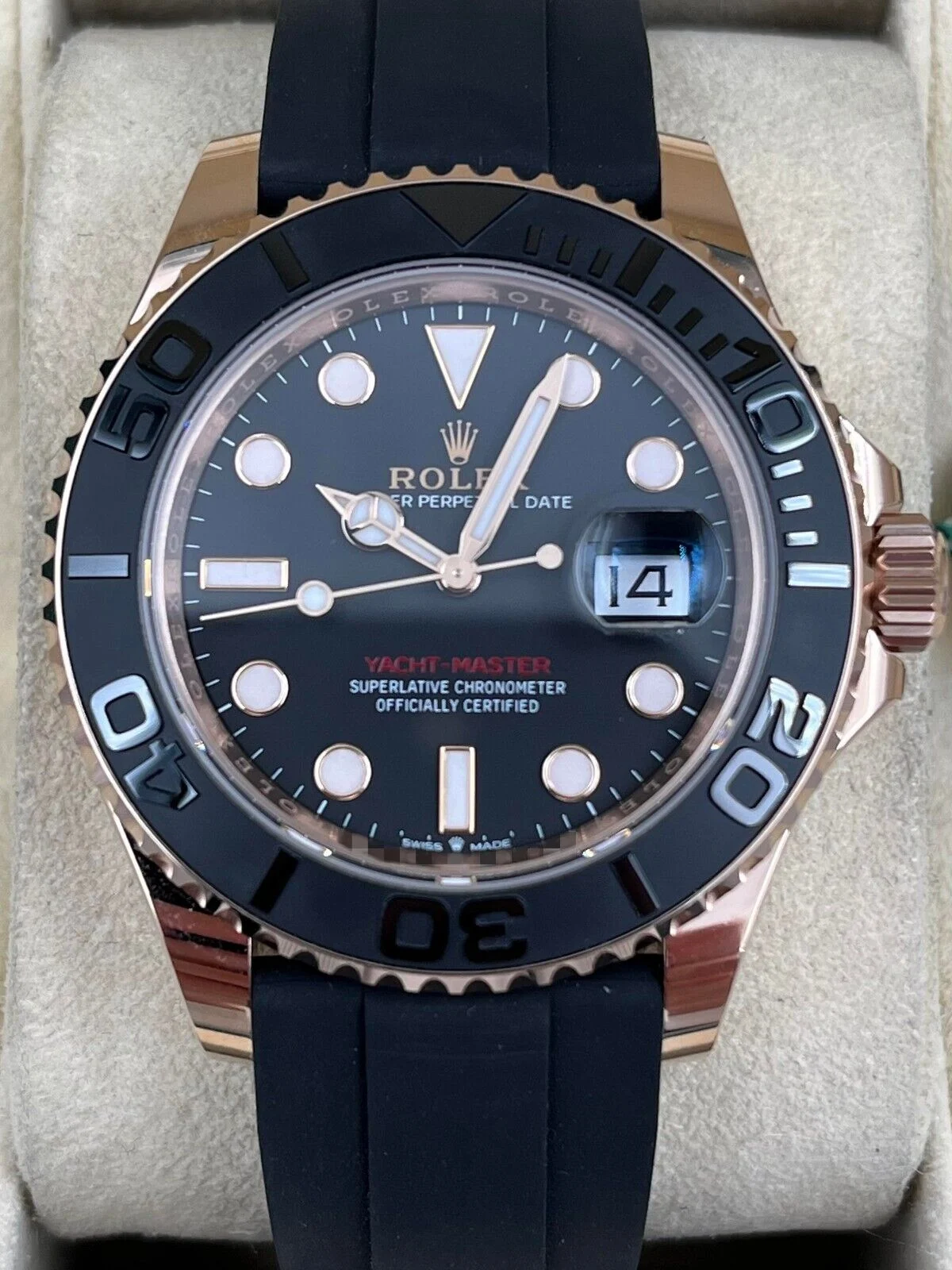 cab91d24-3eb6-55ac-96de-a377e04d8bfa Yacht-Master 126655 SCF 1:1 Best Edition 3D Black Ceramic Bezel on Black Rubber Strap DD3235 - Image 3