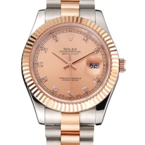 Rolex Datejust 41mm Rose-Gold Dial REP016816 Super Clone