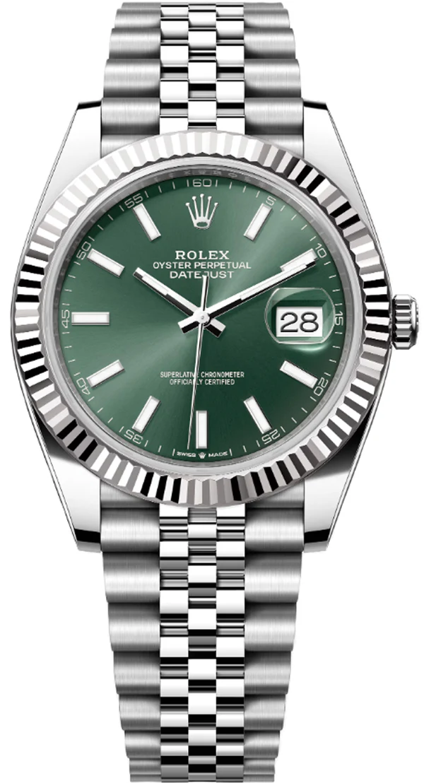 datejust_green_dial_600x DateJust 41 126334 Clean Plus 1:1 Best Edition 904L Steel Green Stick Dial on Jubilee Bracelet DD3235 Super Clone