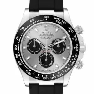 Daytona 126519 SS ARF 1:1 Best Edition Silver/Black Stick Dial on Oysterflex Strap DD4131 V2 Super Clone