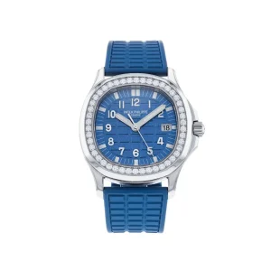 Aquanaut 5067A SS PPF 1:1 Best Edition Blue Textured Dial on Blue Rubber Strap RONDA Quartz