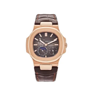 Nautilus 5712 RG ZF 1:1 Best Edition Brown Dial on Brown Leather Strap A240