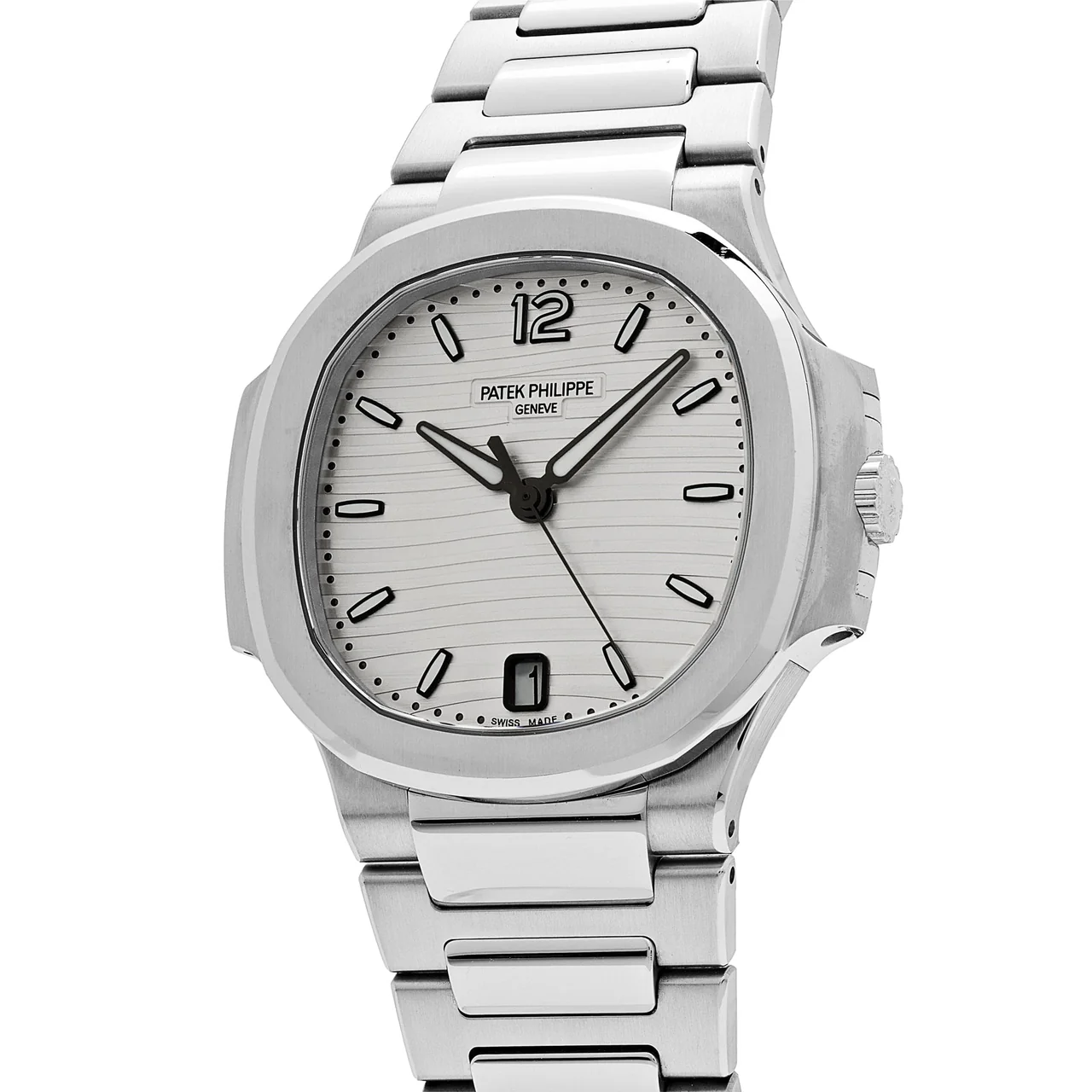patek-philippe-nautilus-7118-1a-010-stainless-steel-silvery-opaline-dial-2019-patek-philippe-42895934128372_1280x Nautilus 7118 Ladies 3KF 1:1 Best Edition White Dial on SS Bracelet A324 Super Clone - Image 3