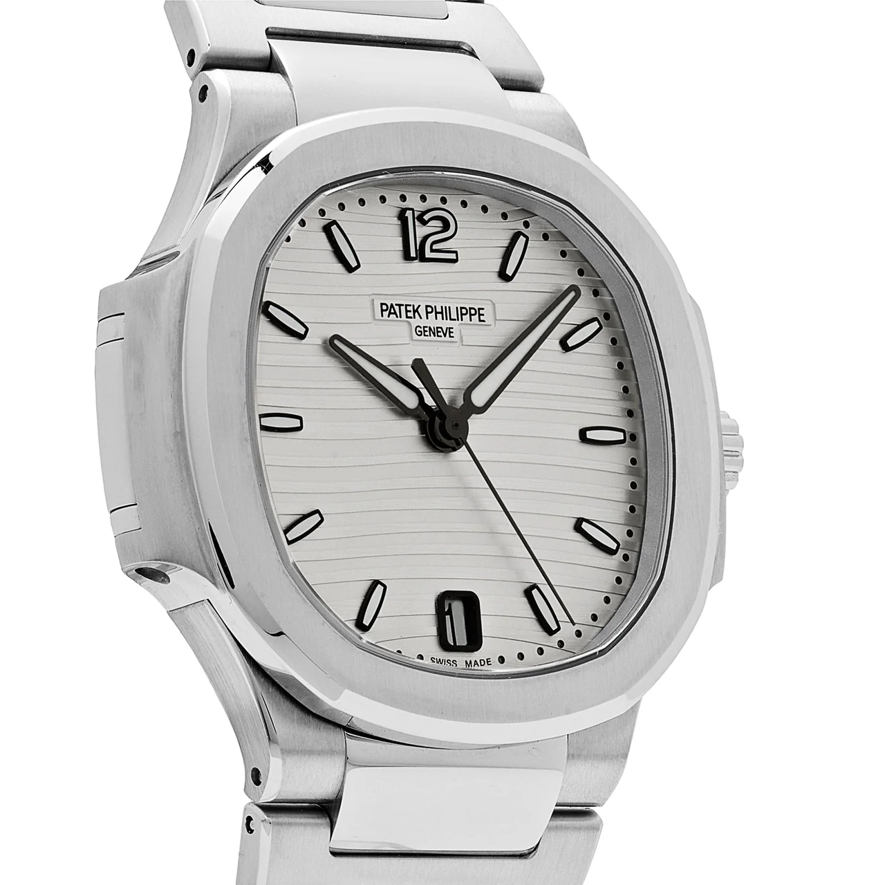 patek-philippe-nautilus-7118-1a-010-stainless-steel-silvery-opaline-dial-2019-patek-philippe-42895934161140_1280x Nautilus 7118 Ladies 3KF 1:1 Best Edition White Dial on SS Bracelet A324 Super Clone - Image 4