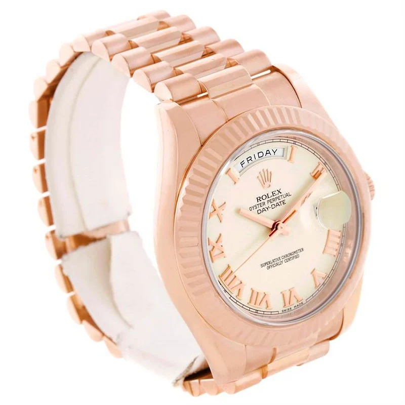 rolex-day-date-ii-everose-ivory-dial-mens-18k-rose-gold-watch-218235-115765_b_md Rolex Day-Date II 41mm Ivory Dial 218235 Super Clone - Image 3