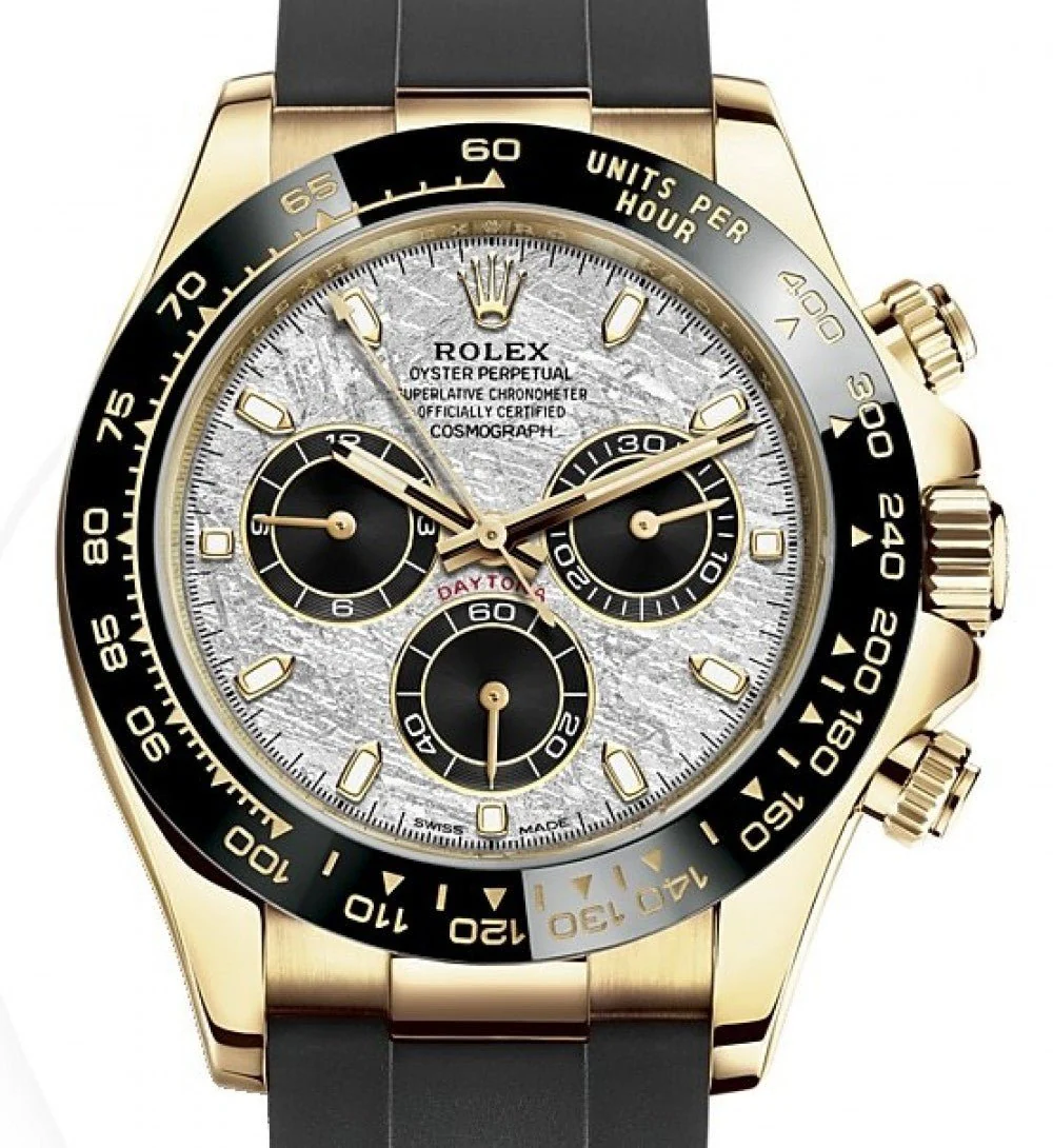 rolex-daytona-40-watch-meteorite-and-black-index-dial-black-oysterflex-strap-ref-116518ln-883828_1280x Daytona 126518 APSF 1:1 Best Edition Meteorite Stick Dial on Oysterflex Strap SH4131(Gain Weight) - Image 3