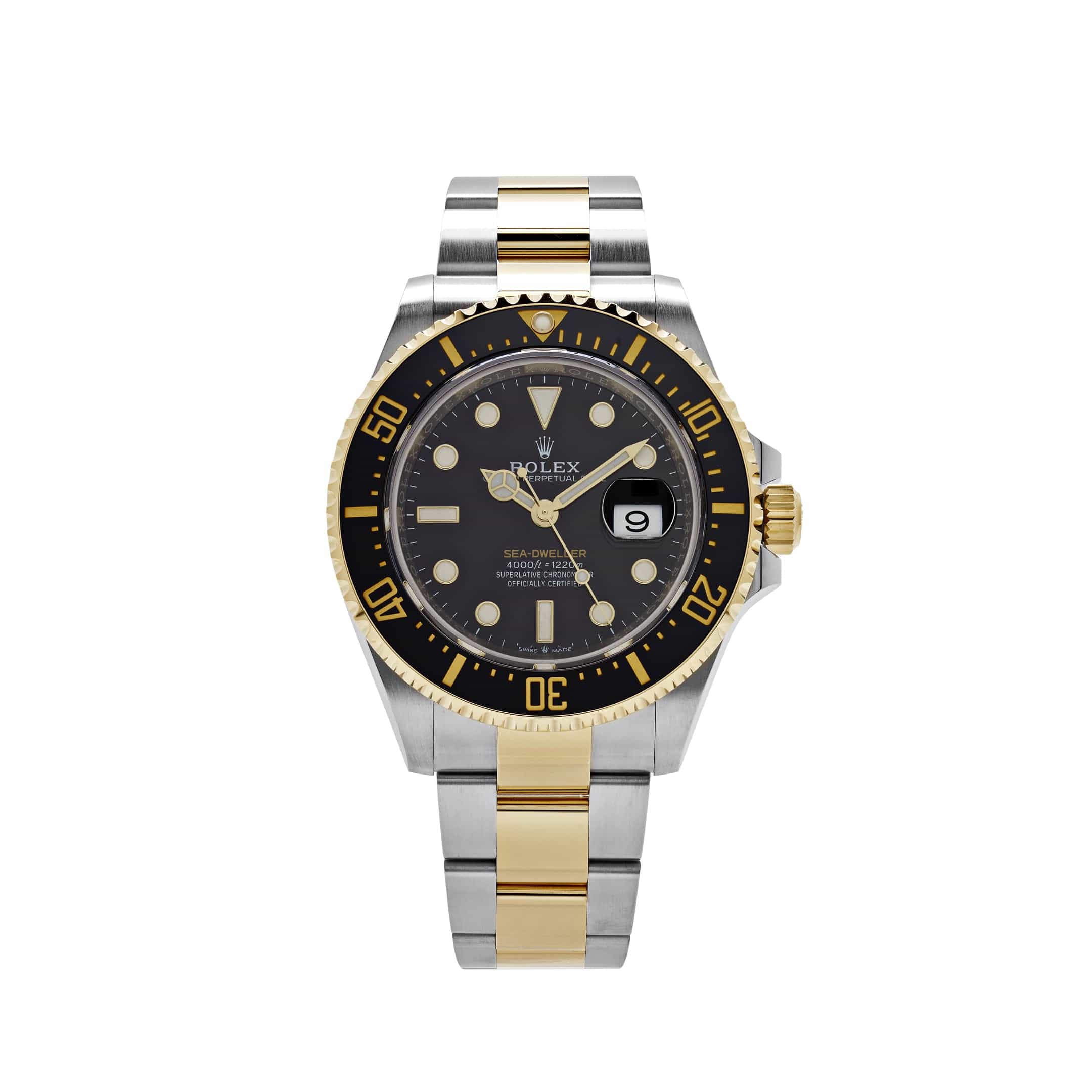 rolex-sea-dweller-126603-stainless-steel-yellow-gold-black-dial-2019-rolex-41614080082164 Sea-Dweller 43mm Two Tone SS/YG 126603 VSF Best Edition Black Dial on SS/YG Bracelet VS3235