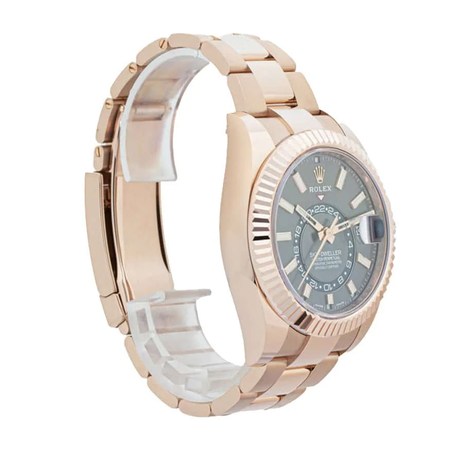 rolex-sky-dweller-326935-sro-automatic-everose-rhodium-dial-oyster-replica-rearr Rolex Sky-Dweller 326935-0007 ¡°Everose Rhodium Dial¡± Watch - Image 4