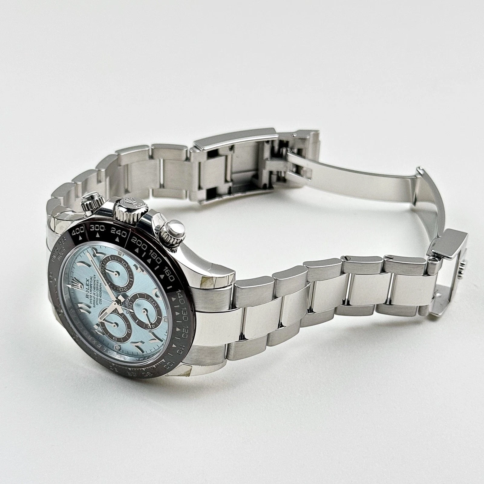 s-l1600-6 Daytona 116506 3CF 1:1 Best Edition Ice Blue Dial Arabic Markers on SS Bracelet SH4130 V2 - Image 5