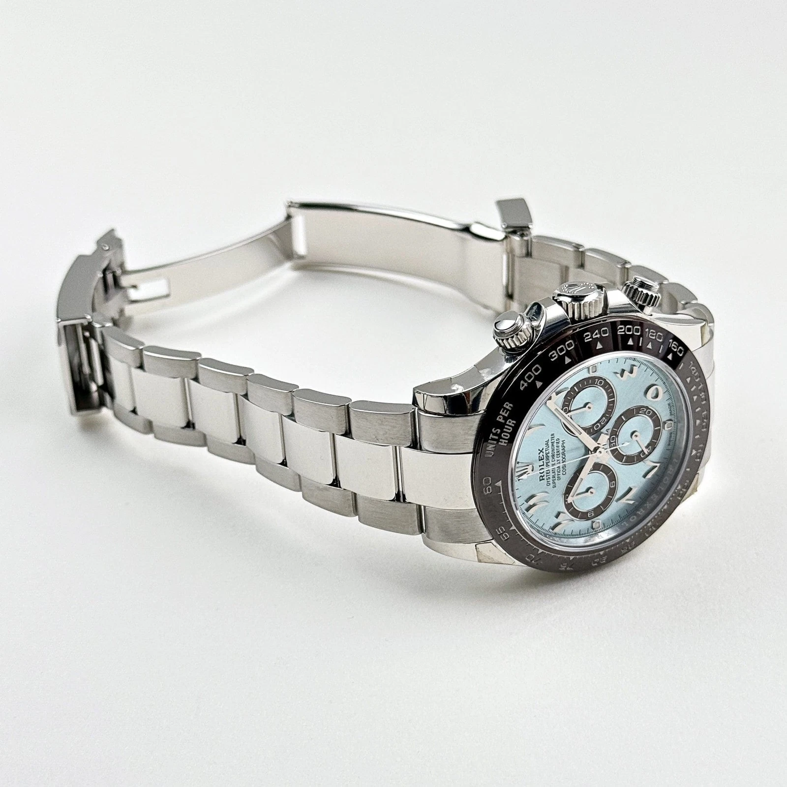 s-l1600-7 Daytona 116506 3CF 1:1 Best Edition Ice Blue Dial Arabic Markers on SS Bracelet SH4130 V2 - Image 6