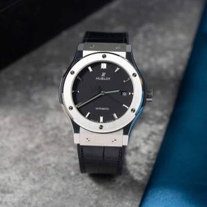 Hublot Classic Fusion Titanium Black Dial Best Replica JJF 42mm