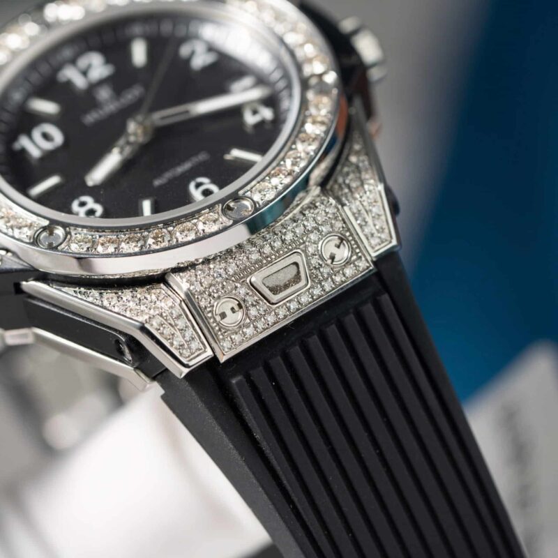 z5745414683875_2656b79f69ceeec5797328199d92f6e0-800x800 Hublot Big Bang One Click Steel Pav¨¦ Black Dial Custom Natural Diamonds Best Replica 39mm - Image 9