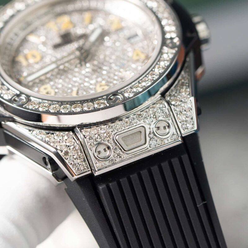 z5745416991904_fa94ad88682b38c433bb48de0de0974b-800x800 Hublot Big Bang One Click Steel Full Pav¨¦ Custom Natural Diamonds Best Replica 39mm - Image 6