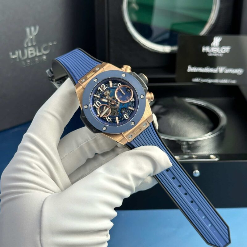 z5758187058309_d892e39c1668bdb6b1d802dddcd3af3b-800x800 Hublot Big Bang Unico King Gold Blue Ceramic Best Replica BBF 42mm - Image 2